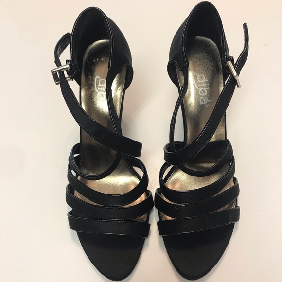Diba NWOT Black Strappy Heels - Picture 1 of 6